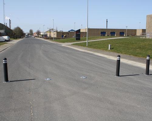 TDJ Aftagelig pullert i fleksibel gummi fra trafikgummi.dk