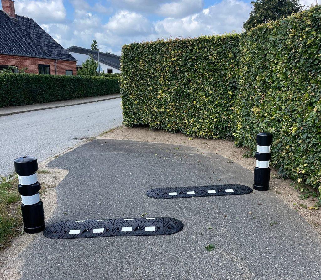 TDJ Zigzag Cykelbump - sikkerhed med flow på cykelstien. Vejbump fra Trafikgummi.dk